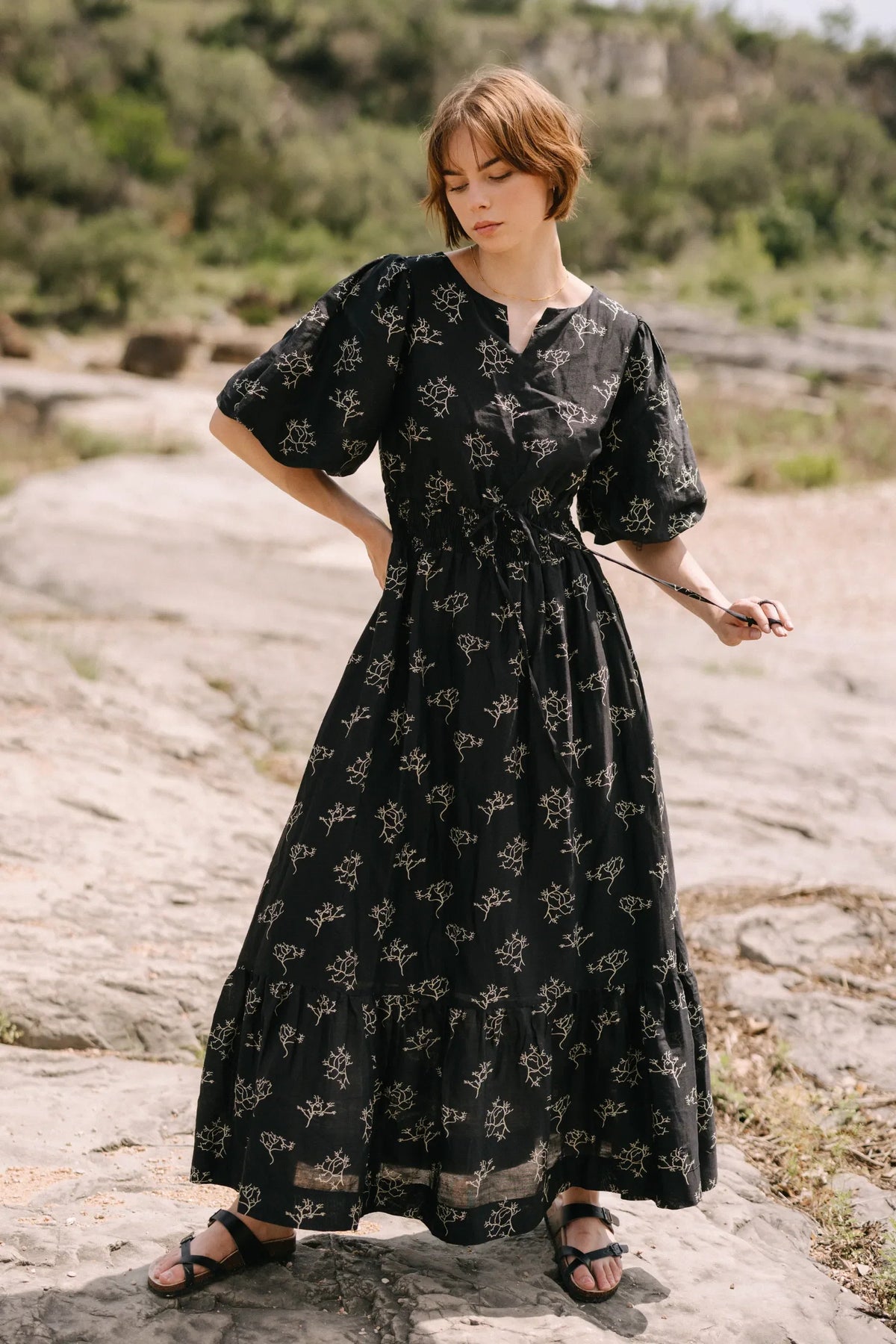 Mabel Dress in Midnight Forest