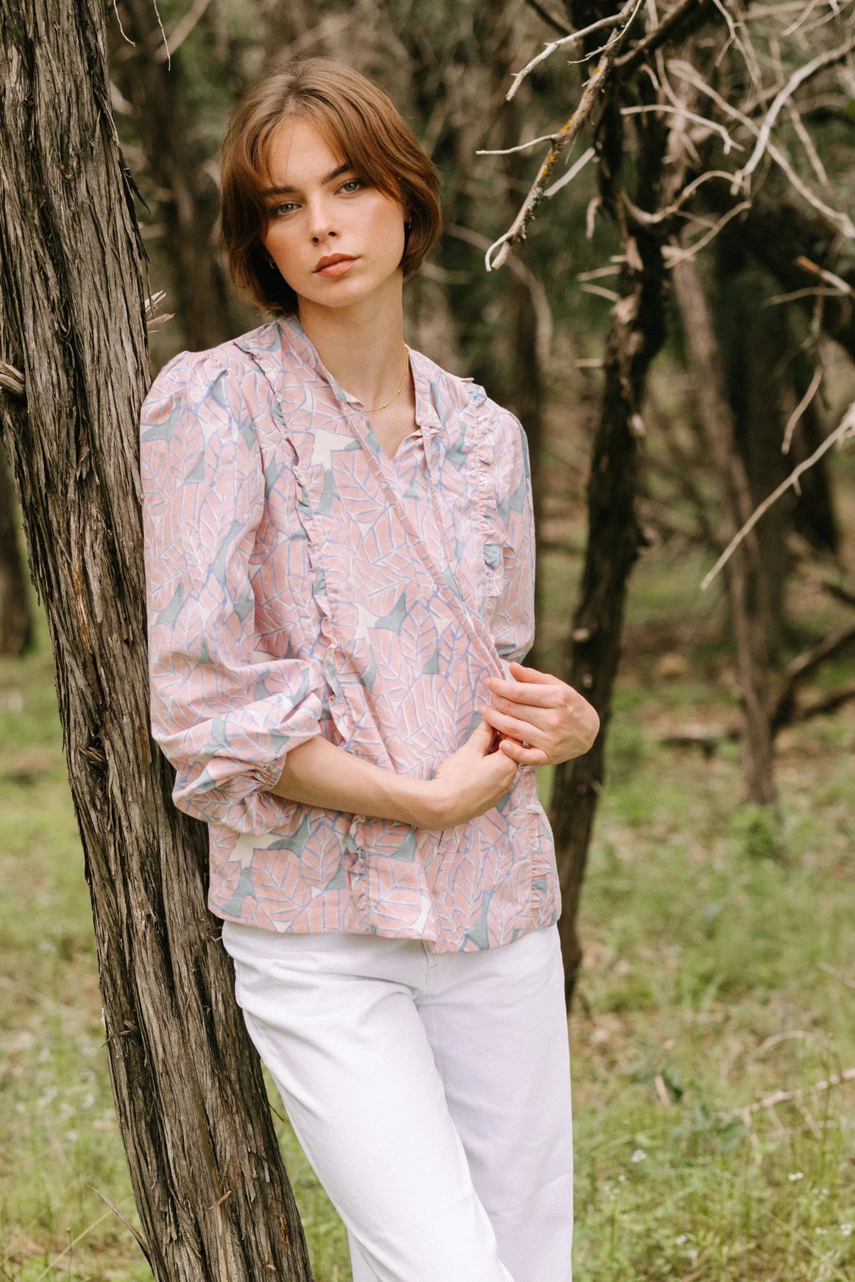 Aria Blouse in Orchard Bloom