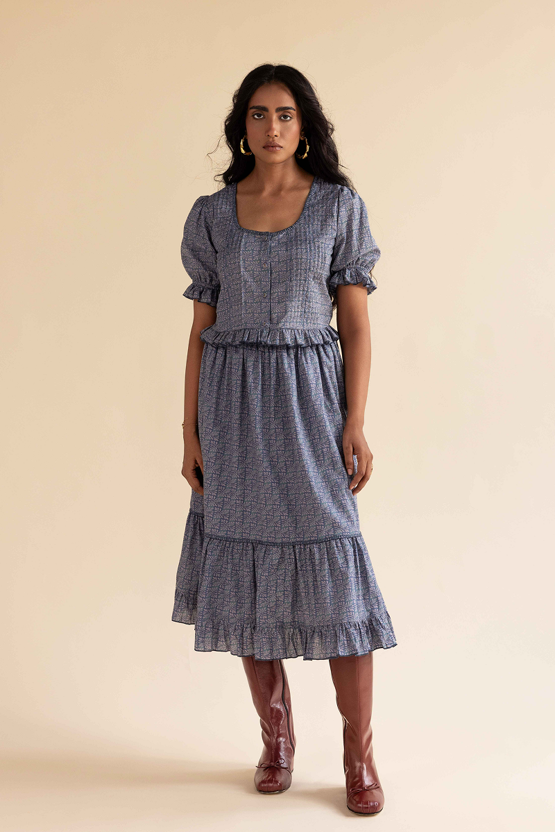 Heidi Blouse in Misty Sky