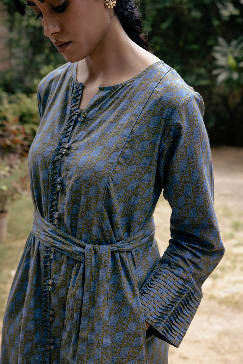 Diya Dress in Moss Meadow