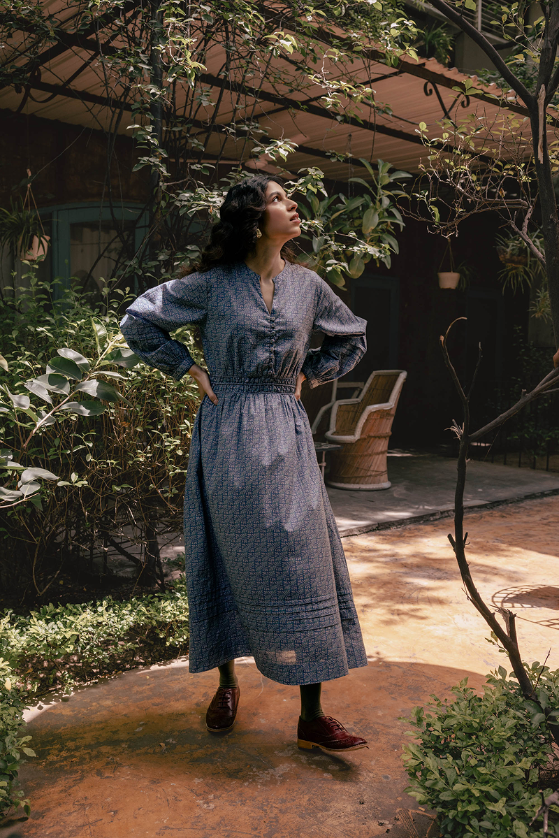 Olivia Dress in Misty Sky