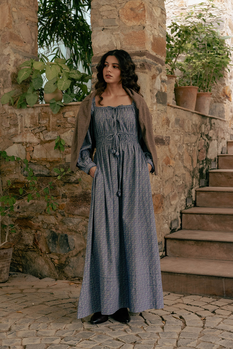 Elowen Dress in Misty Sky