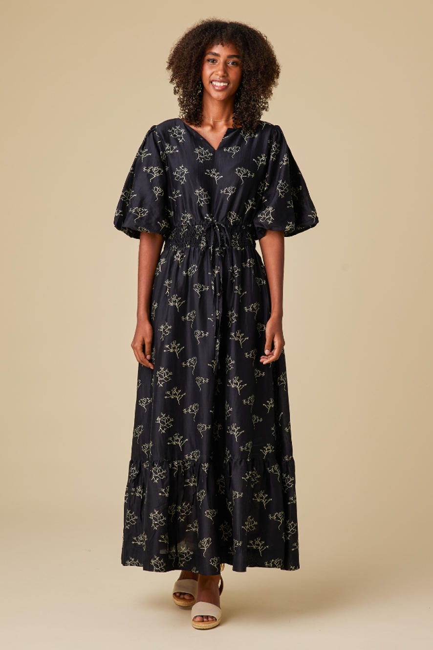 Mabel Dress in Midnight Forest