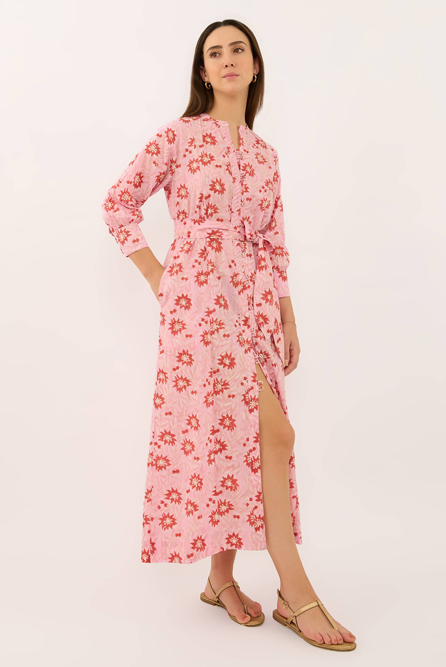 Diya Dress in Cerise